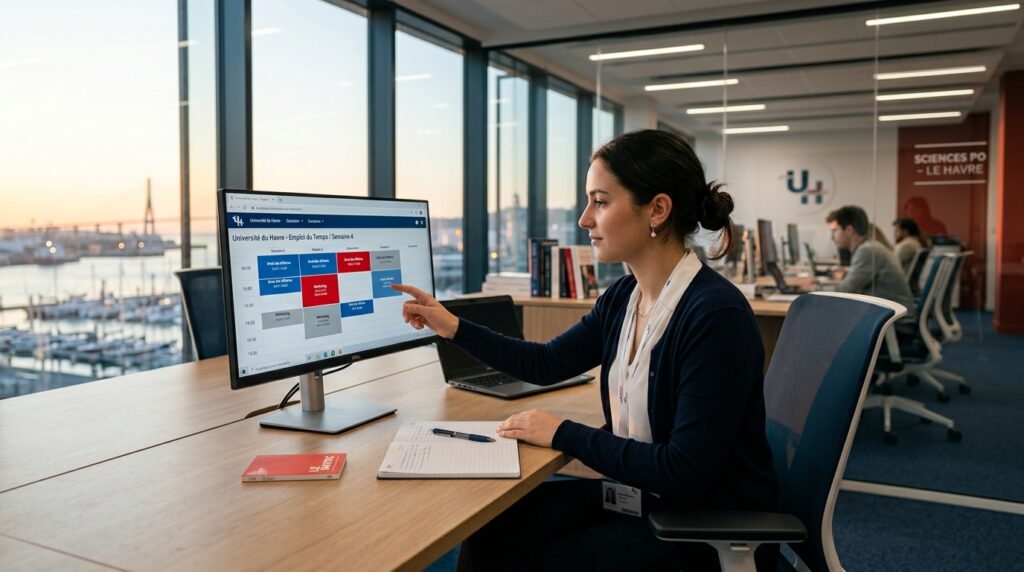 consultez facilement votre emploi du temps en ligne avec hplanning le havre. accédez à votre planning scolaire ou professionnel à tout moment et organisez votre journée efficacement.